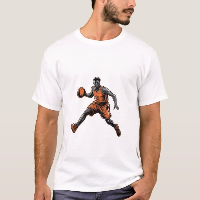 Camiseta de baloncesto de camiseta, baloncesto per (Anverso)