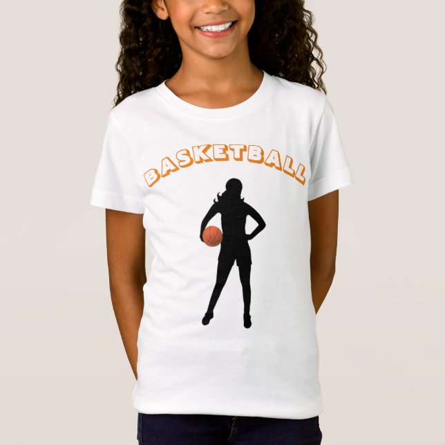 Camiseta de baloncesto de chica con nombre y númer (Anverso)