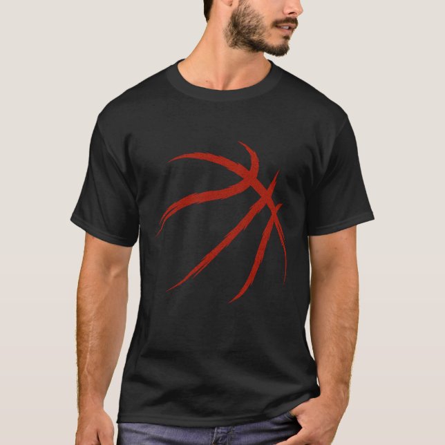 Camiseta de baloncesto - Esténcil de baloncesto (Anverso)