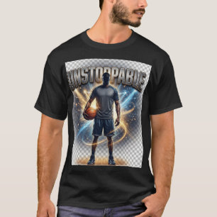 Camiseta de Baloncesto Imparable, Jugador Motivaci