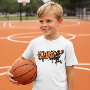 Camiseta de baloncesto personalizada con graffiti 