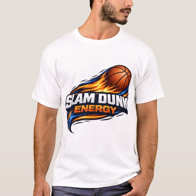 Camiseta de Baloncesto Slam Dunk Energy | Naranja  (Anverso)
