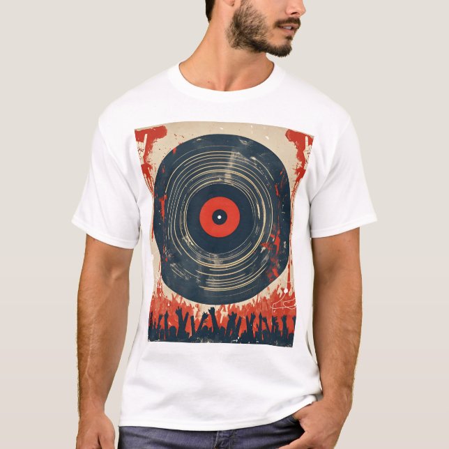 Camiseta De Banda Grunge - Estilo Rock Punk Retro. (Anverso)