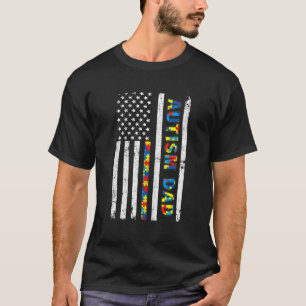 Camiseta de bandera americana desgastada para homb