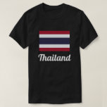 Camiseta de bandera básica de Tailandia<br><div class="desc">Historia de la Bandera del Reino de Tailandia: La bandera tricolor del Reino de Tailandia, a través del título real de Rama VI el 28 de septiembre de 1917, demuestra la magnífica belleza y cultura del Reino de Tailandia, y cada color de la bandera refleja claramente eso. El blanco en...</div>