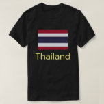Camiseta de bandera básica de Tailandia<br><div class="desc">Historia de la Bandera del Reino de Tailandia: La bandera tricolor del Reino de Tailandia, a través del título real de Rama VI el 28 de septiembre de 1917, demuestra la magnífica belleza y cultura del Reino de Tailandia, y cada color de la bandera refleja claramente eso. El blanco en...</div>