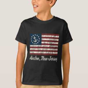Camiseta de bandera de barco de ancla de vela vint