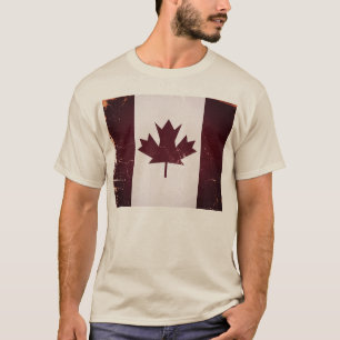 Camiseta de bandera de Canadá antigua