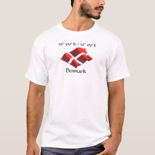 Camiseta de bandera de Dinamarca