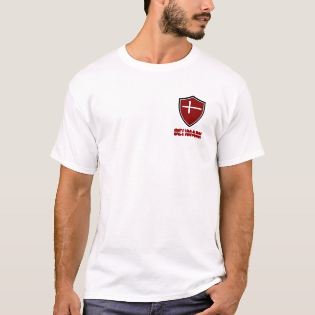 Camiseta de bandera de Dinamarca (Anverso)