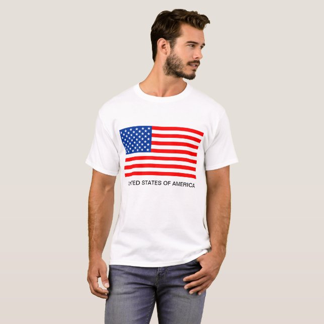 camiseta de bandera de los estados unidos