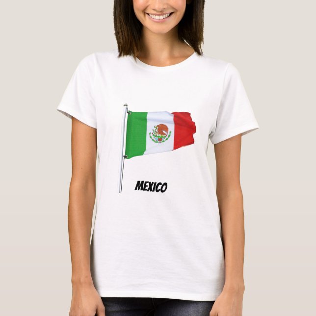 Camiseta de bandera de México (Anverso)