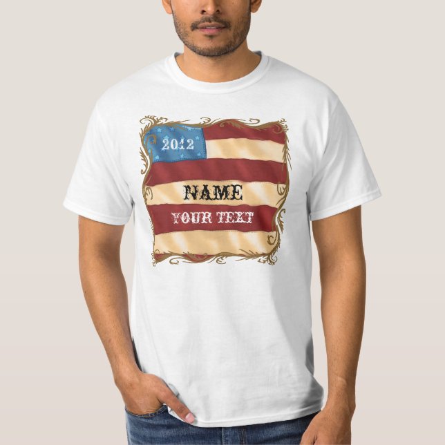 Camiseta de bandera de remolino (Anverso)