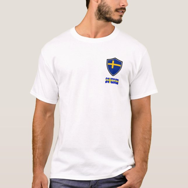 Camiseta de bandera de Suecia (Anverso)