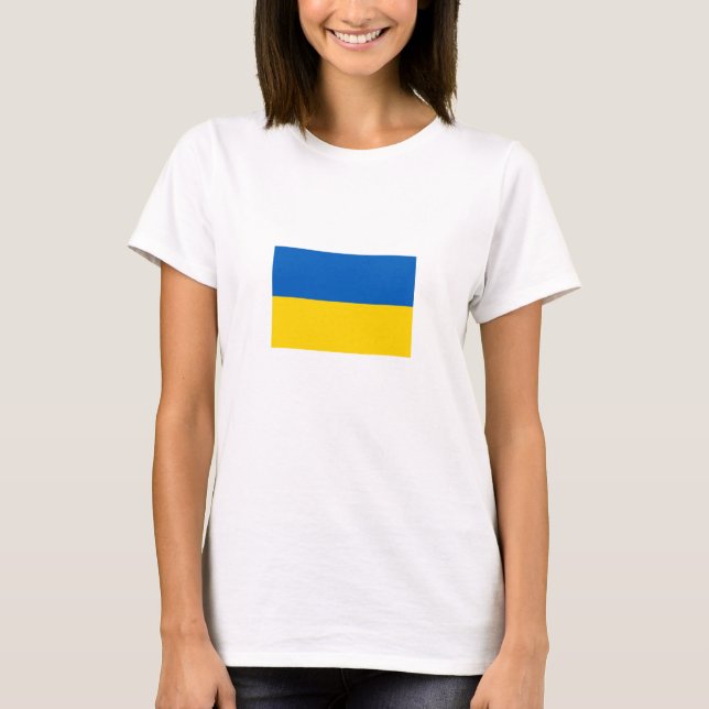 Camiseta de bandera de Ucrania patriótica (Anverso)