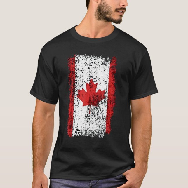 camiseta de bandera del Canadá, bandera del Canadá (Anverso)