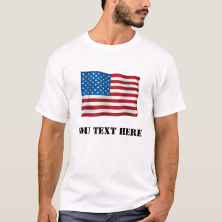 Camiseta de bandera estadounidense Personalizado