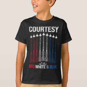 Camiseta De bandera estadounidense roja blanca y azul cazas