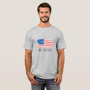 CAMISETA DE BANDERA ESTADOUNIDENSE - SER NEGRO