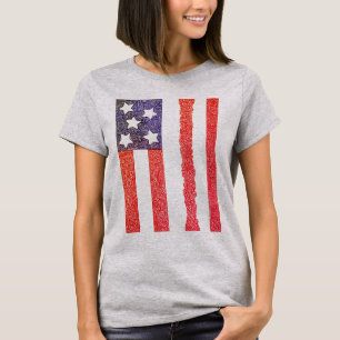 Camiseta de bandera estadounidense (vertical)