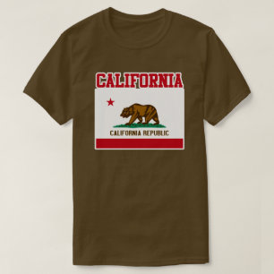 Camiseta de bandera estatal de California
