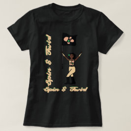 Camiseta de bandera Flor de melocotón