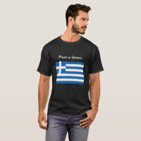 Camiseta de bandera griega con "Hecho en Grecia"