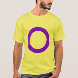 Camiseta de bandera intersexual