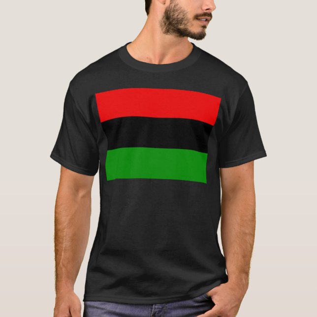 Camiseta de bandera panafricana (Anverso)