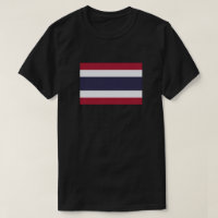 Camiseta de bandera tailandesa básica