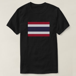 Camiseta de bandera tailandesa básica