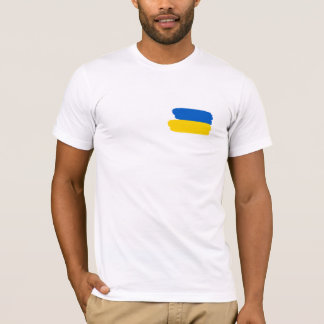 Camiseta de bandera ucraniana