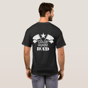 Camiseta de Banderas Cruzadas de Papá Guardia de C