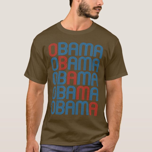 Camiseta de Barack Obama (estilos para los (Anverso)