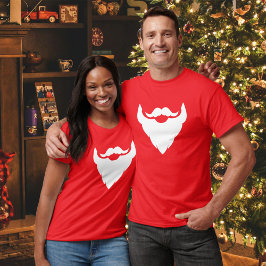 Camiseta de barba blanca y bigote / bigote