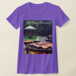 Camiseta De Barbacoa De Profesores Fuera De Servic