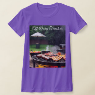 Camiseta De Barbacoa De Profesores Fuera De Servic