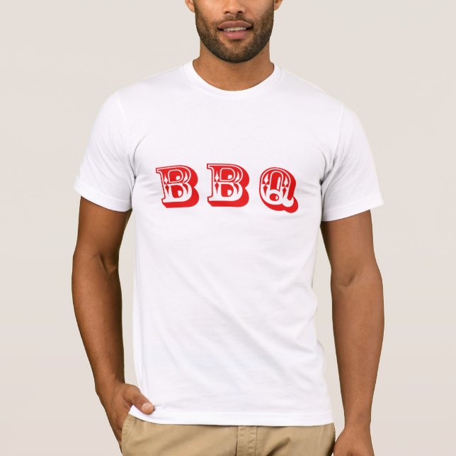 Camiseta de barbacoa para hombres (Anverso)