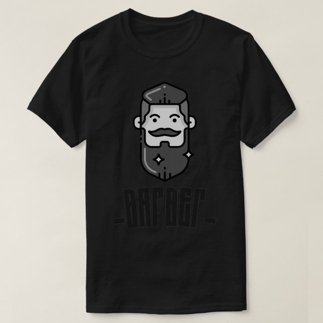 camiseta de barber de retro divertido (Diseño del anverso)