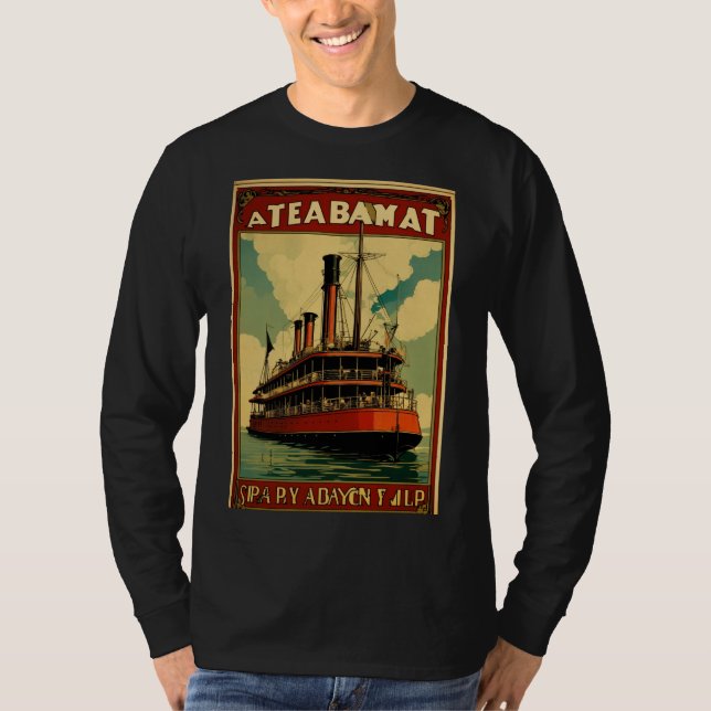CAMISETA DE BARCO DE VAPOR (Anverso)