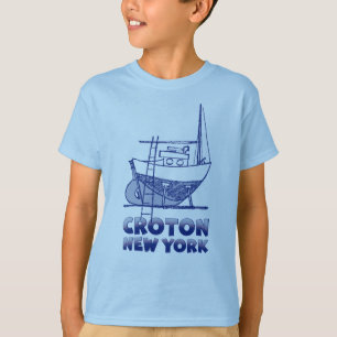 CAMISETA DE BARCO DE VELO DE CROTON-ON-HUDSON