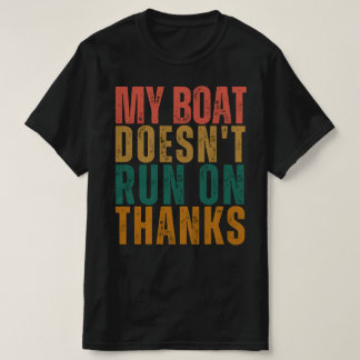 Camiseta de barco divertida retro,Humor de barco v