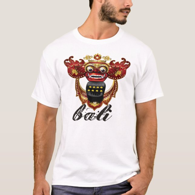 Camiseta de Barong del Balinese, recuerdo de Bali (Anverso)