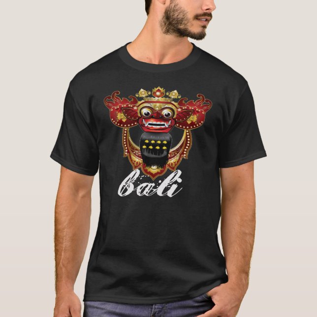 Camiseta de Barong del Balinese, recuerdo de Bali (Anverso)