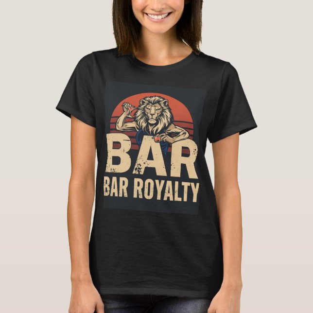 Camiseta de bartender leona realeza (Anverso)