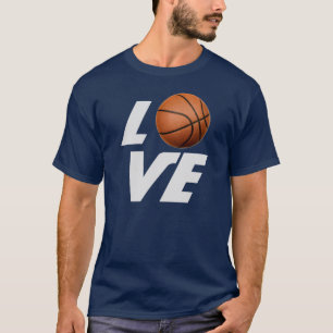 Camiseta de básquetbol de amor - Tees color azul d