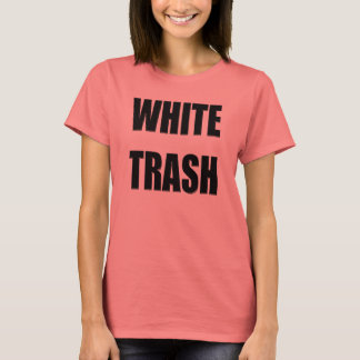 Camiseta de basura blanca