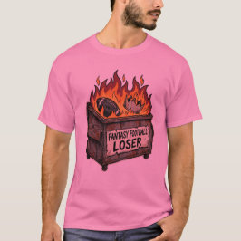 Camiseta de basura quemada para el perdedor de Fan