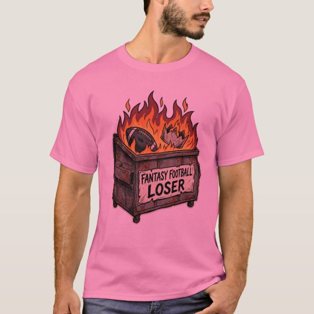 Camiseta de basura quemada para el perdedor de Fan (Anverso)