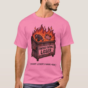 Camiseta de basura quemada para el perdedor de Fan